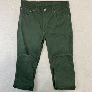 Levis 511 Slim Flex Fit Jeans Mens 32x34 Dark Olive Green 5-Pocket Stretch